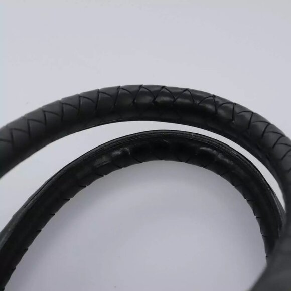 BOTTEGA VENETA INTRECCIATO Hand Bag Leather Black Auth - Picture 11 of 16